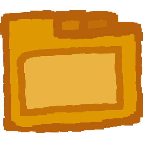 a simple yellow folder with three tabs and a lighter center